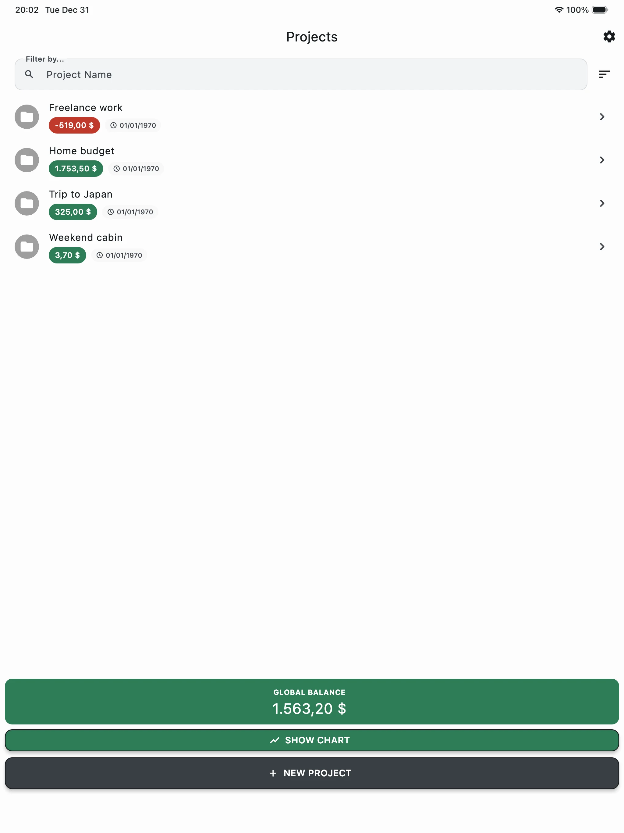 Account Balance T screenshot