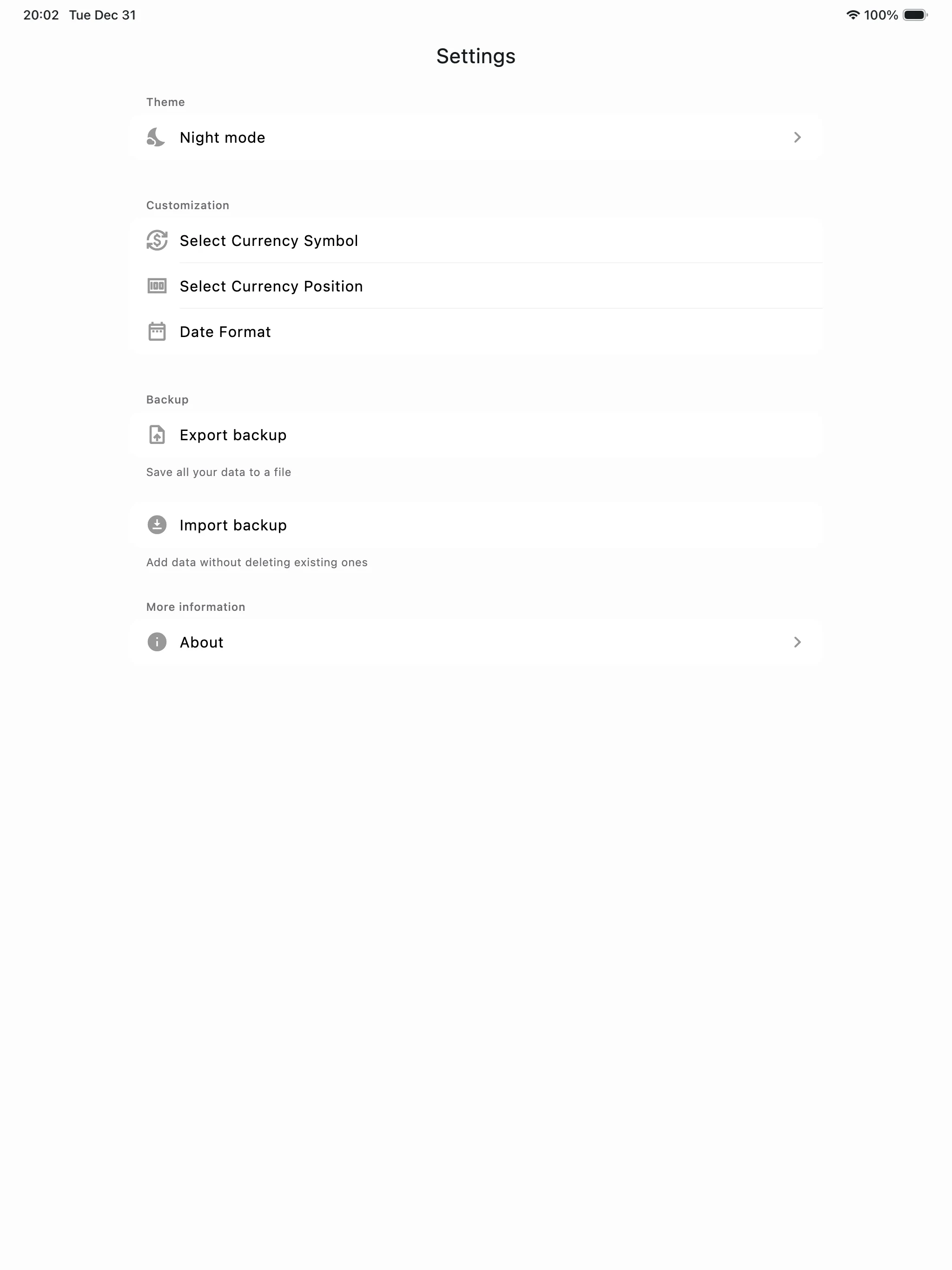 Account Balance T screenshot